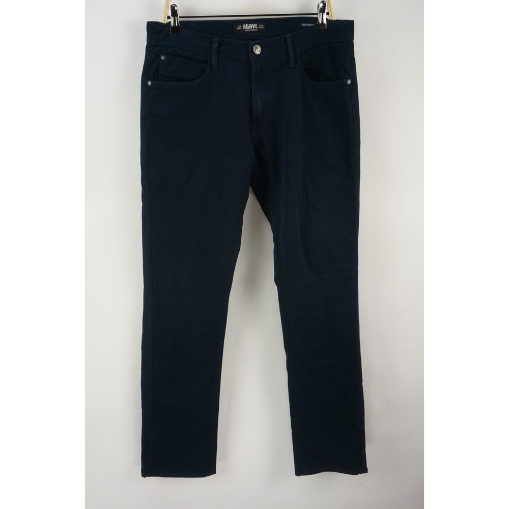 Agave Denim Pragmatist Classic Straight Mens‎ 35 x 34 Dark Blue Stretch Jeans